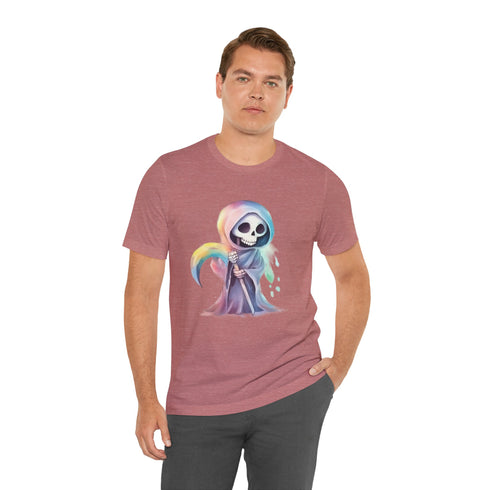 Cute Colorful Reaper - Short Sleeve Tee